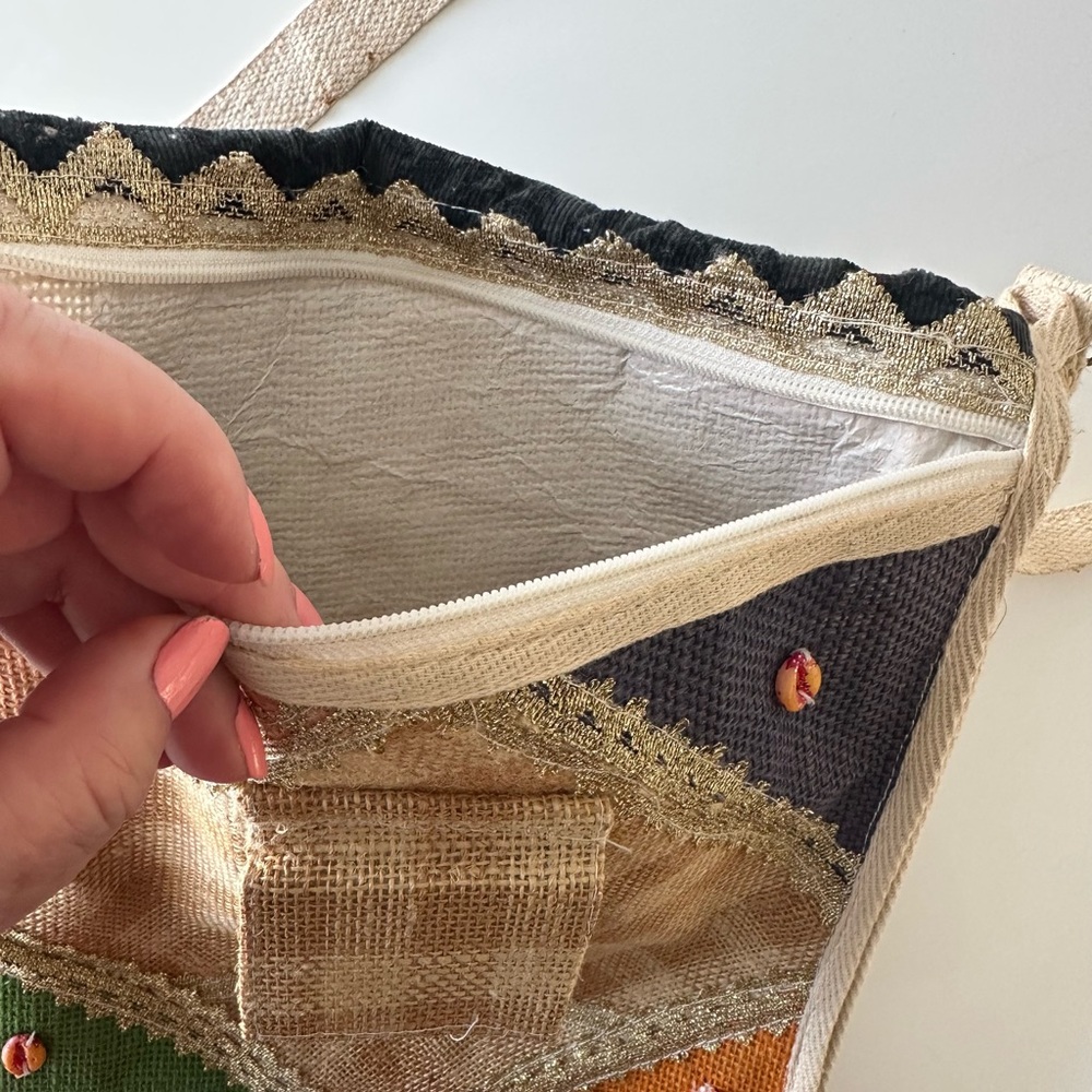 Multicolor Patchwork Shoulder Bag - image 7